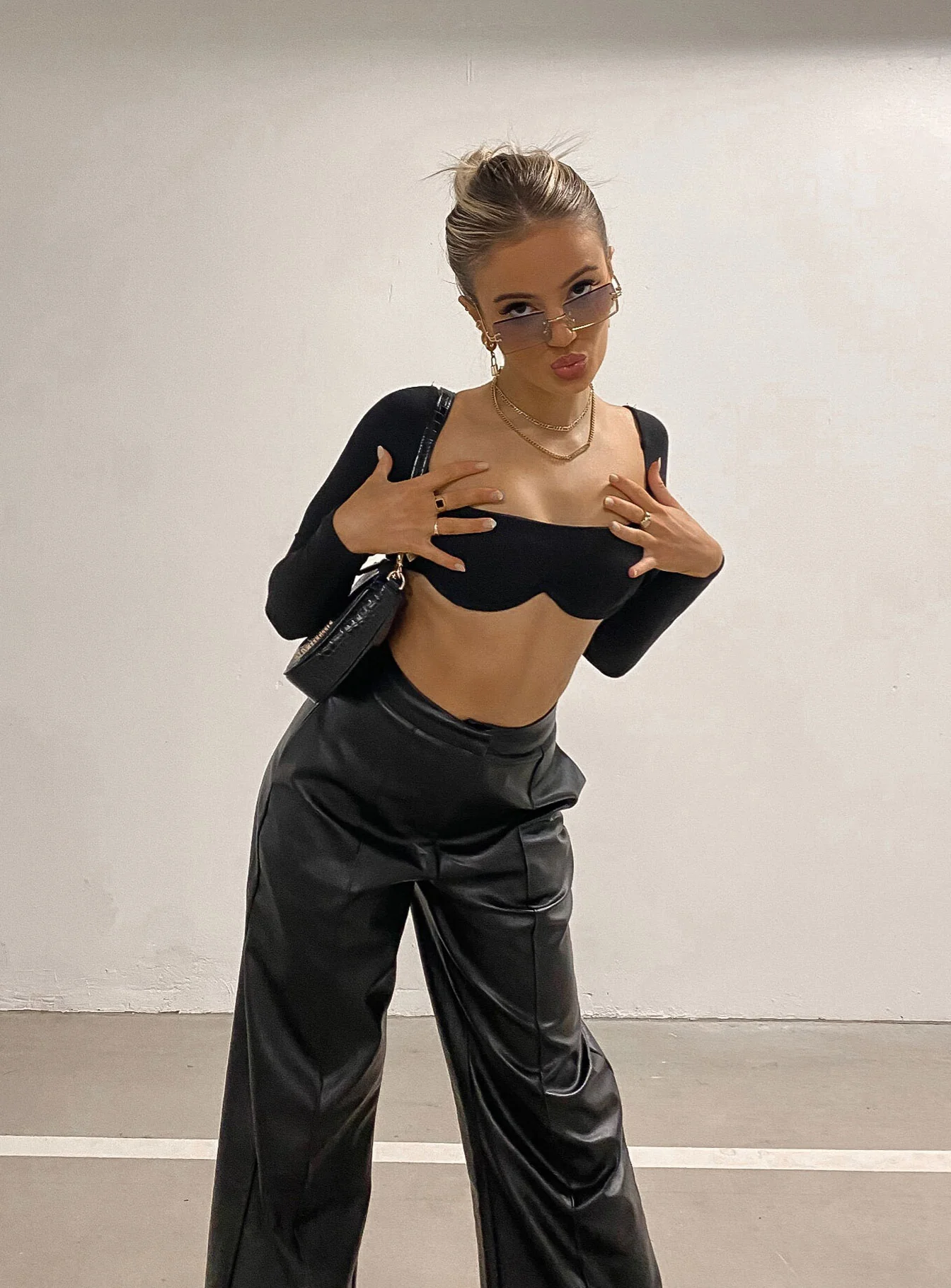 Becca Long Sleeve Crop Top