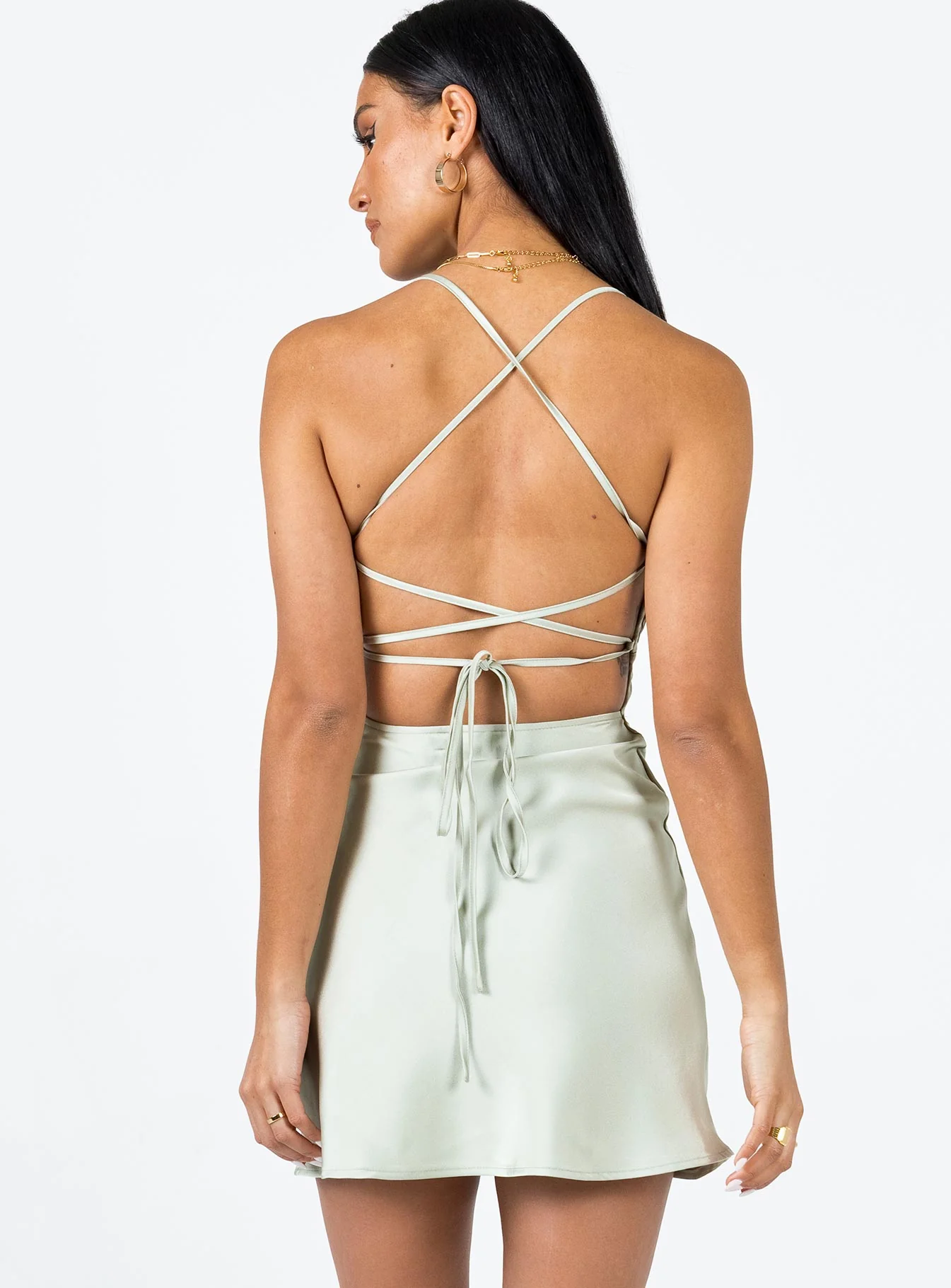 Paulina Mini Dress Sage