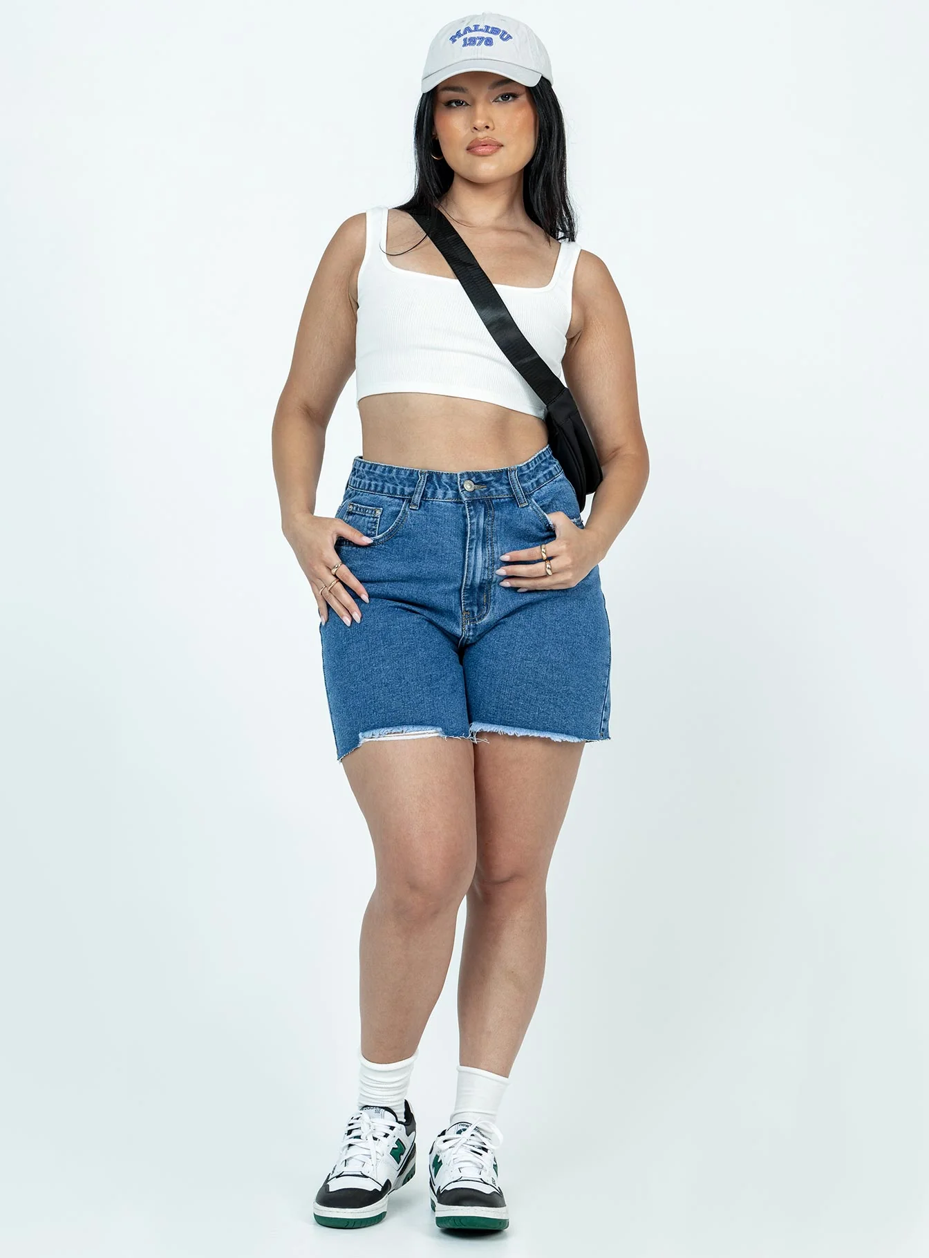 The Lara Denim Shorts Dark Wash Denim