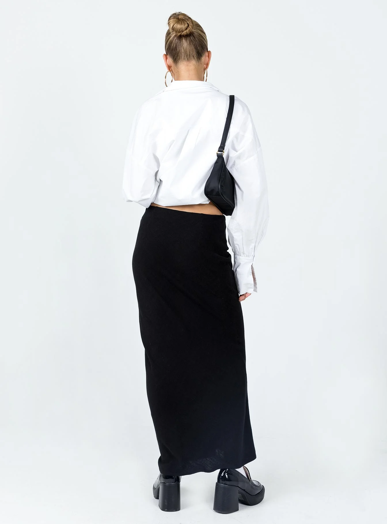 Jodie Maxi Skirt Black Eco