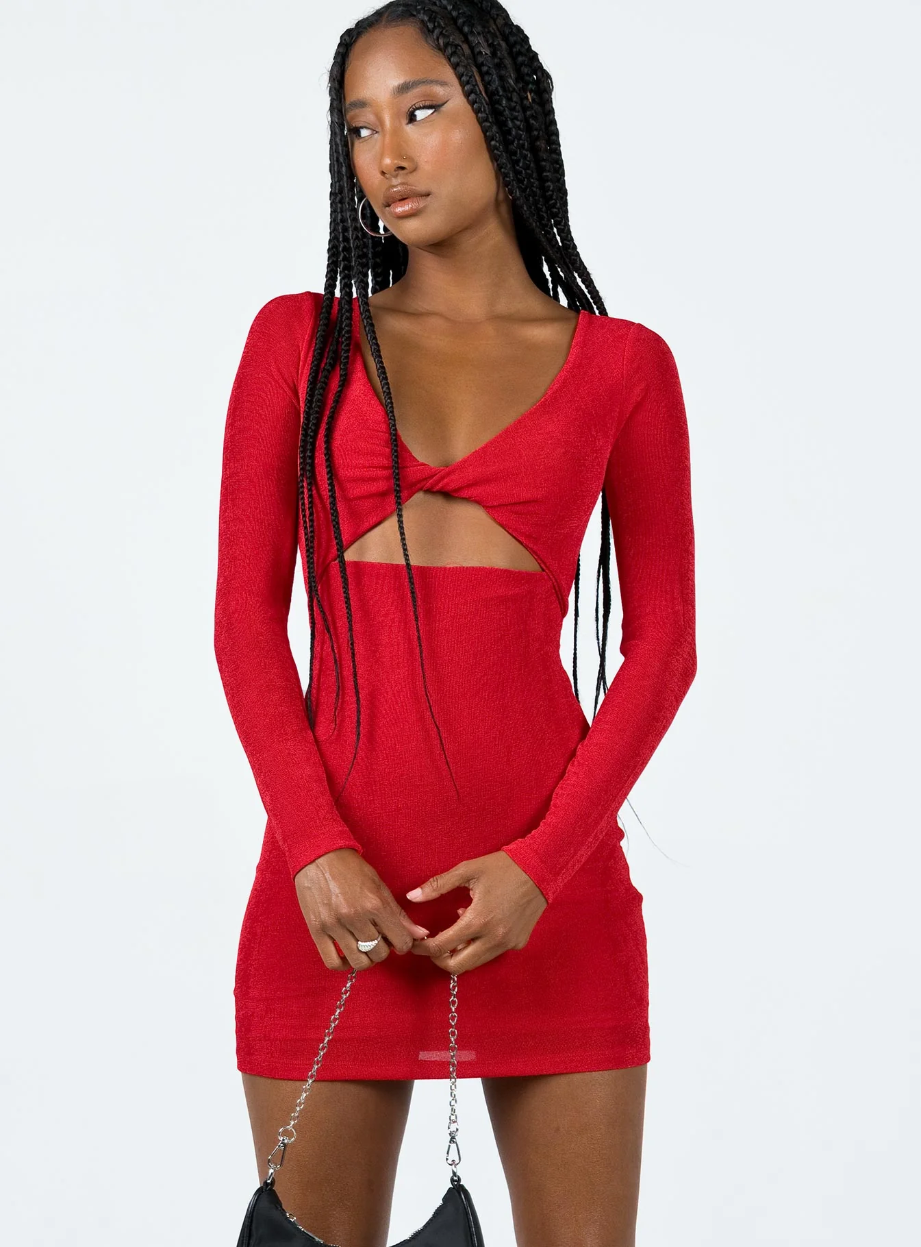 Saffron Mini Dress Red