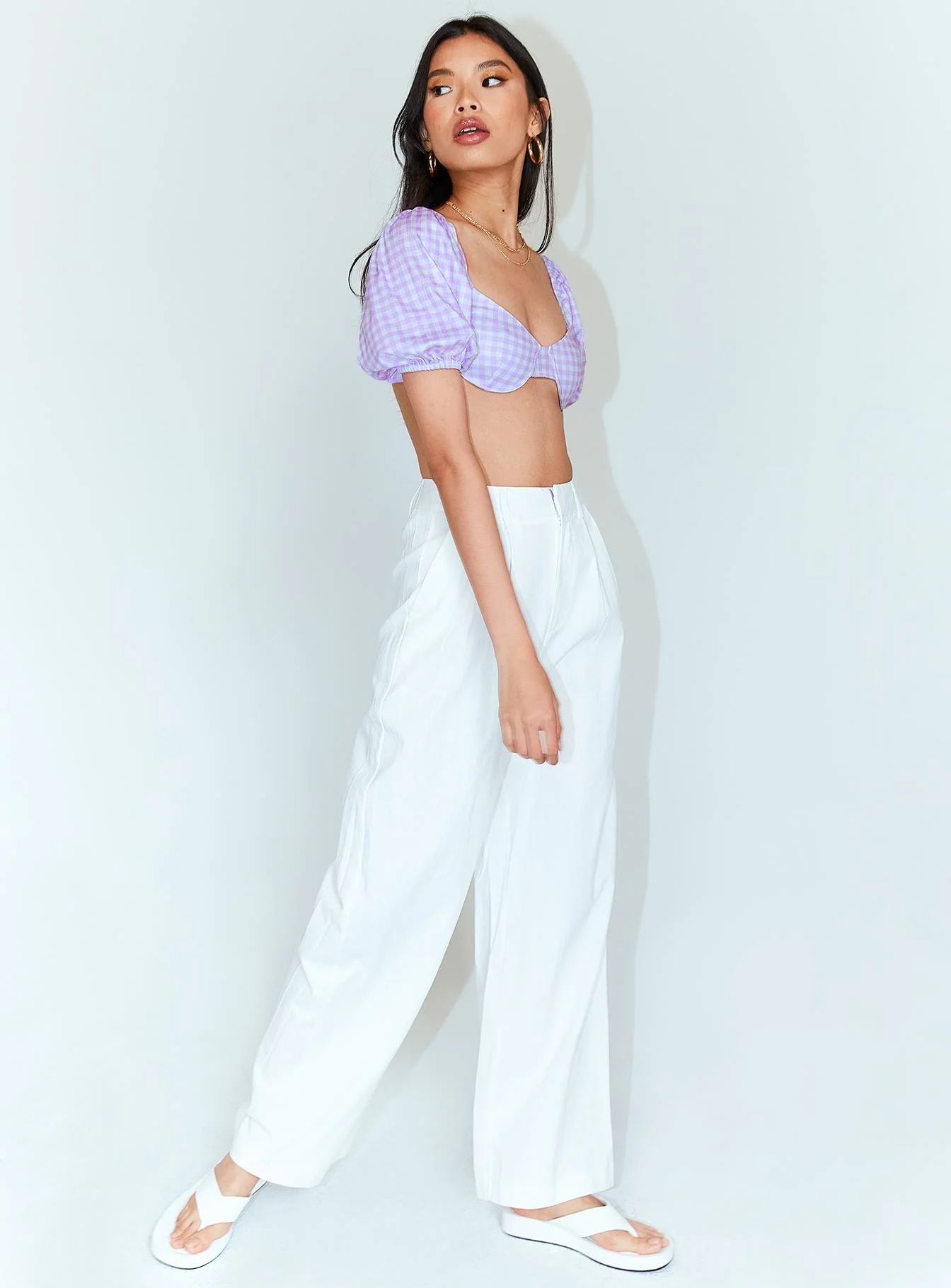 Ayla Linen Pants White